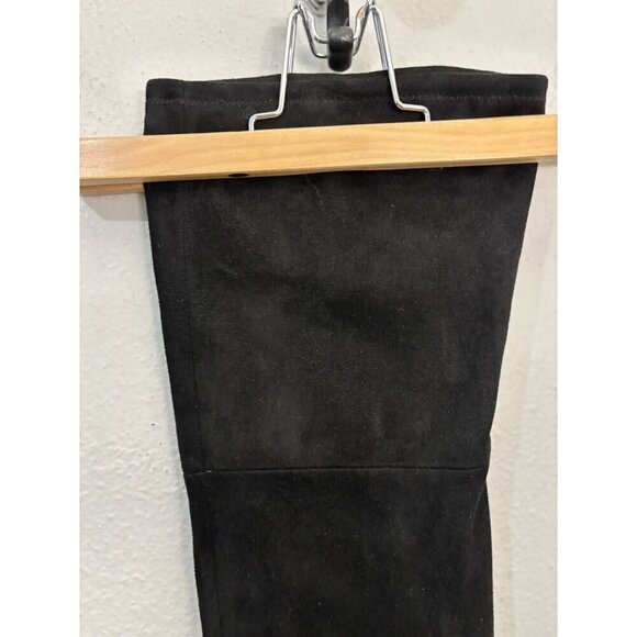 Aldo Over The Knee Sock Boots Black Women 9 Faux Suede Block Heel - Picture 5 of 15